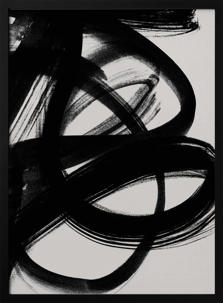 Abstract Brush Strokes 5 A1 | Poster
