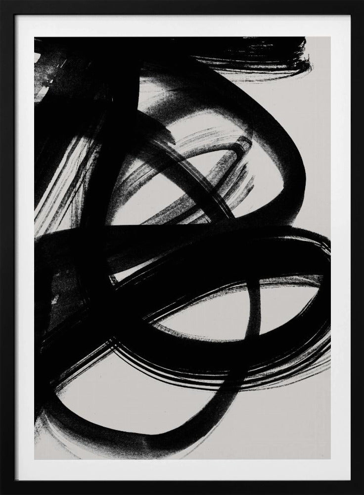 Abstract Brush Strokes 5 A1 | Poster
