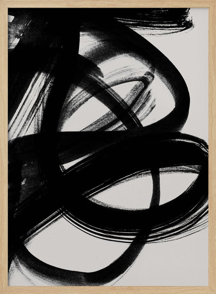 Abstract Brush Strokes 5 A1 | Poster