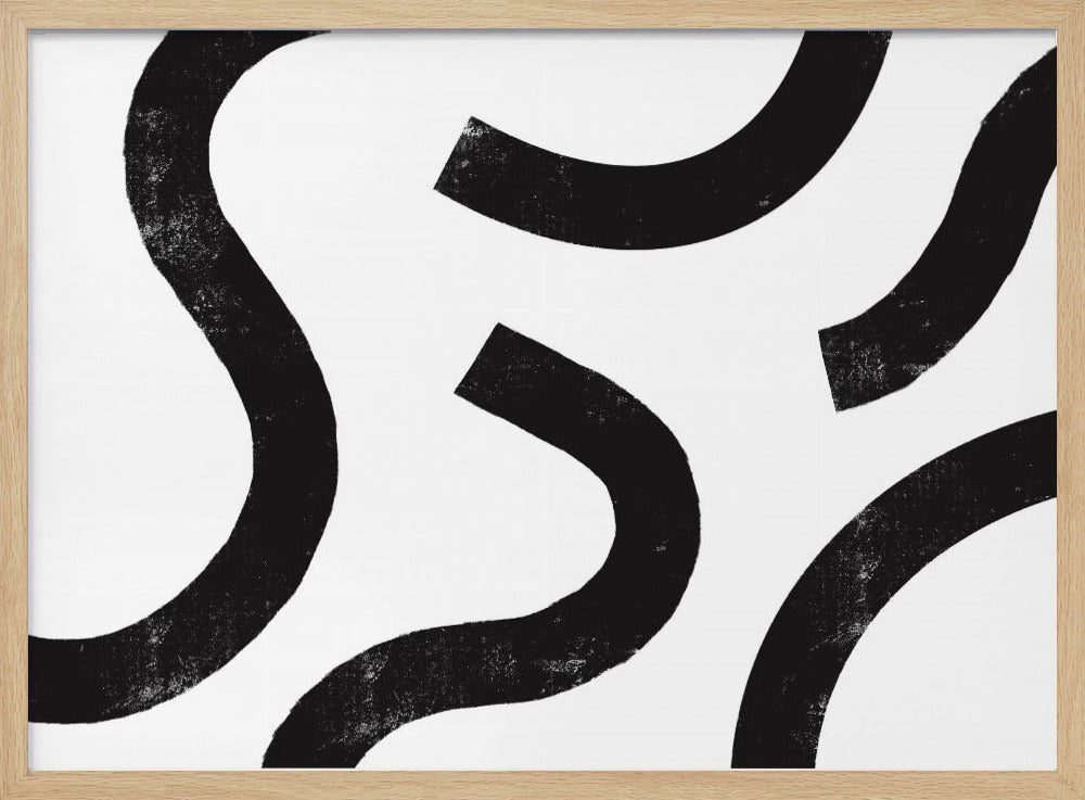 Monochrome Curves | Poster