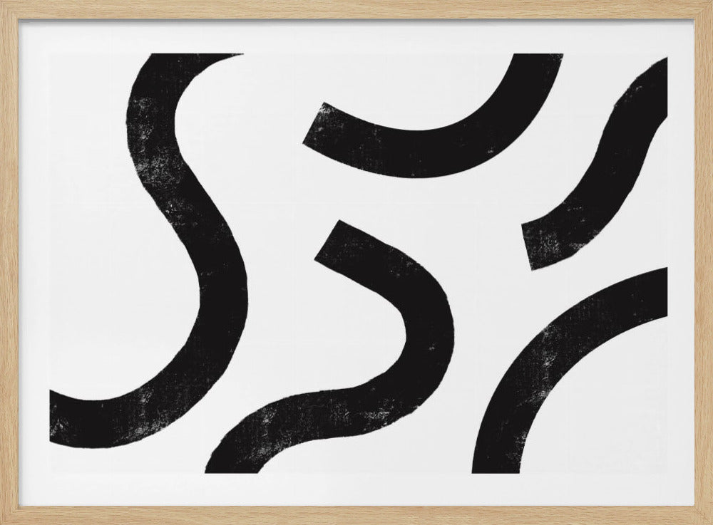 Monochrome Curves | Poster