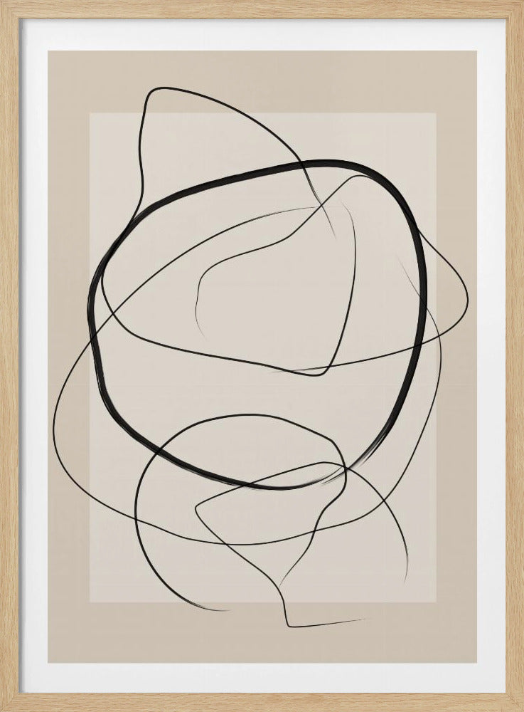 Soft Abstract Lines Art | Poster