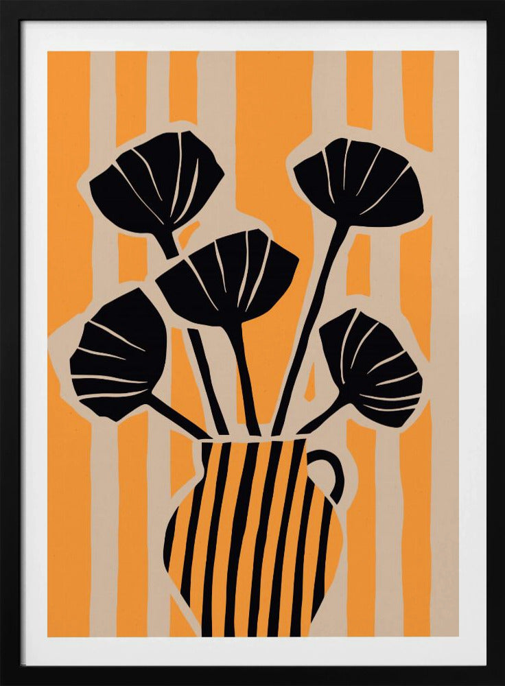 Bold Floral Stripes | Poster