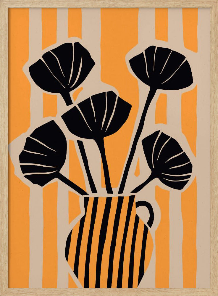 Bold Floral Stripes | Poster