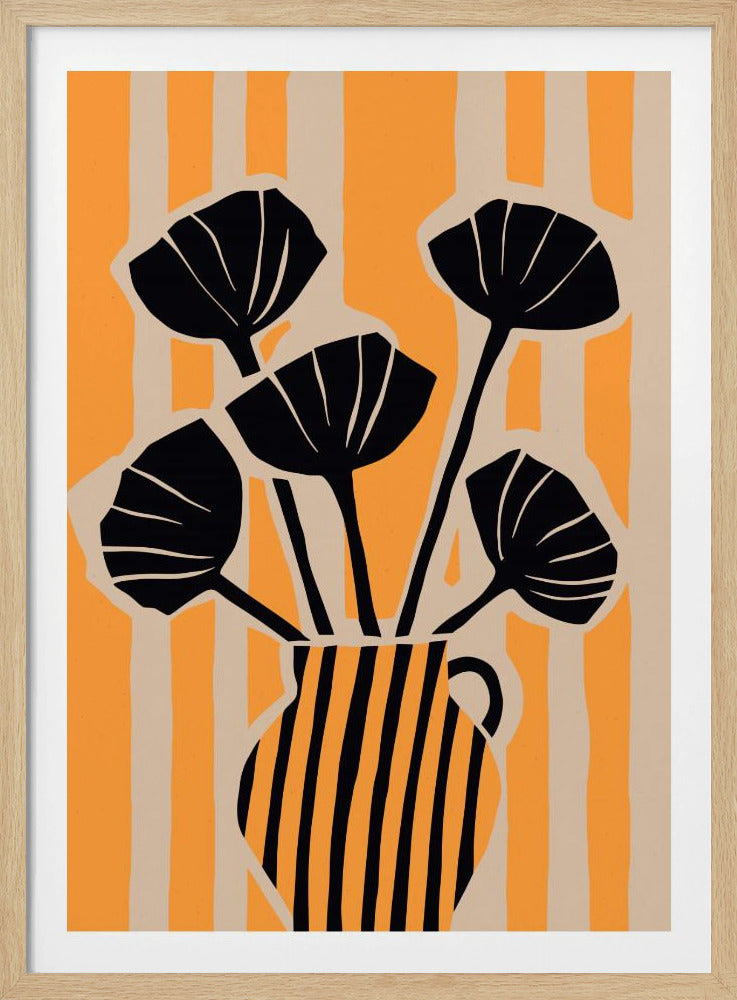 Bold Floral Stripes | Poster