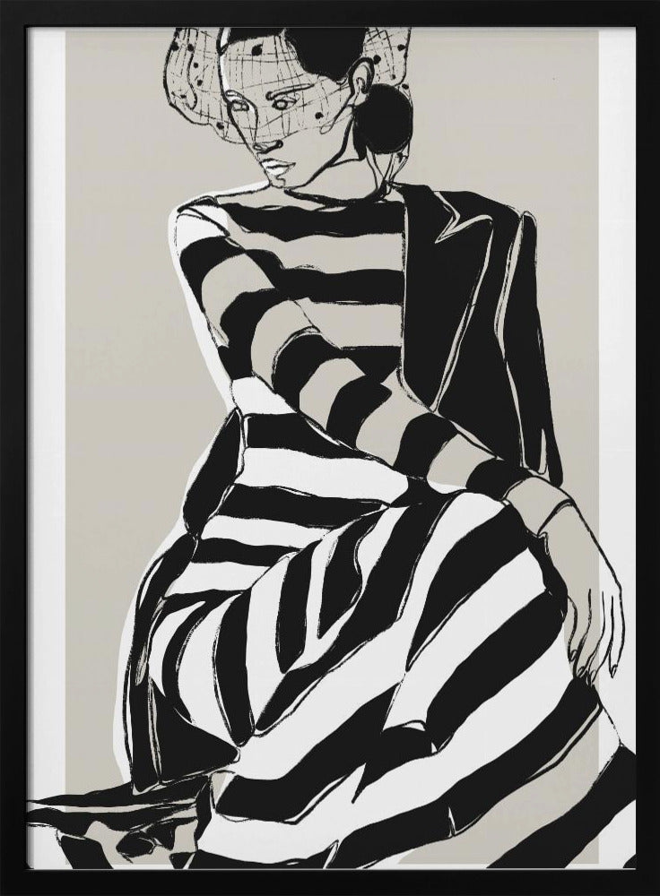 Striped Elegance | Poster
