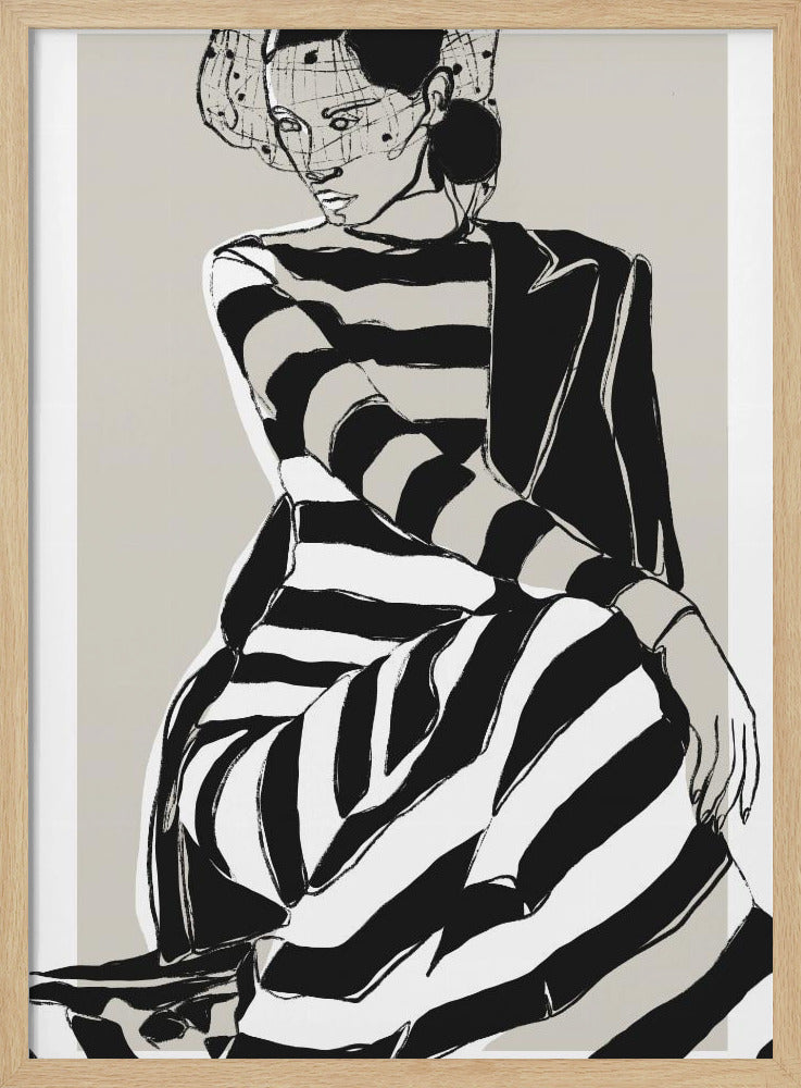 Striped Elegance | Poster