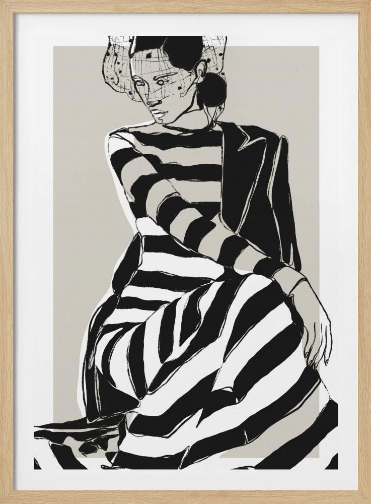 Striped Elegance | Poster