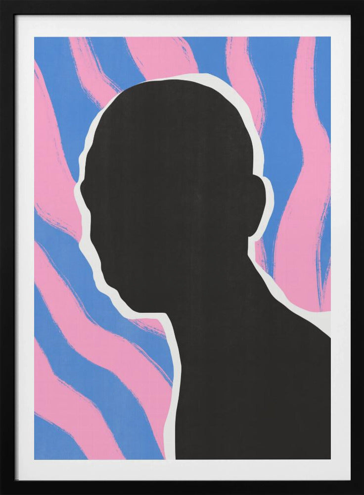 Anonymous Portrait In Stripes | Poster