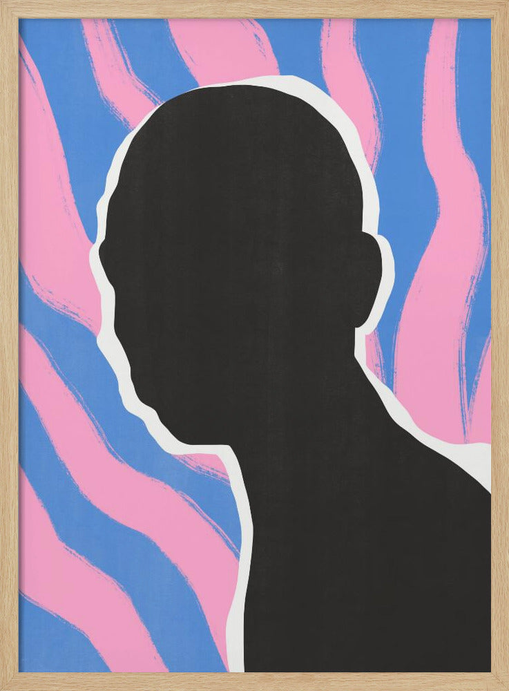 Anonymous Portrait In Stripes | Poster