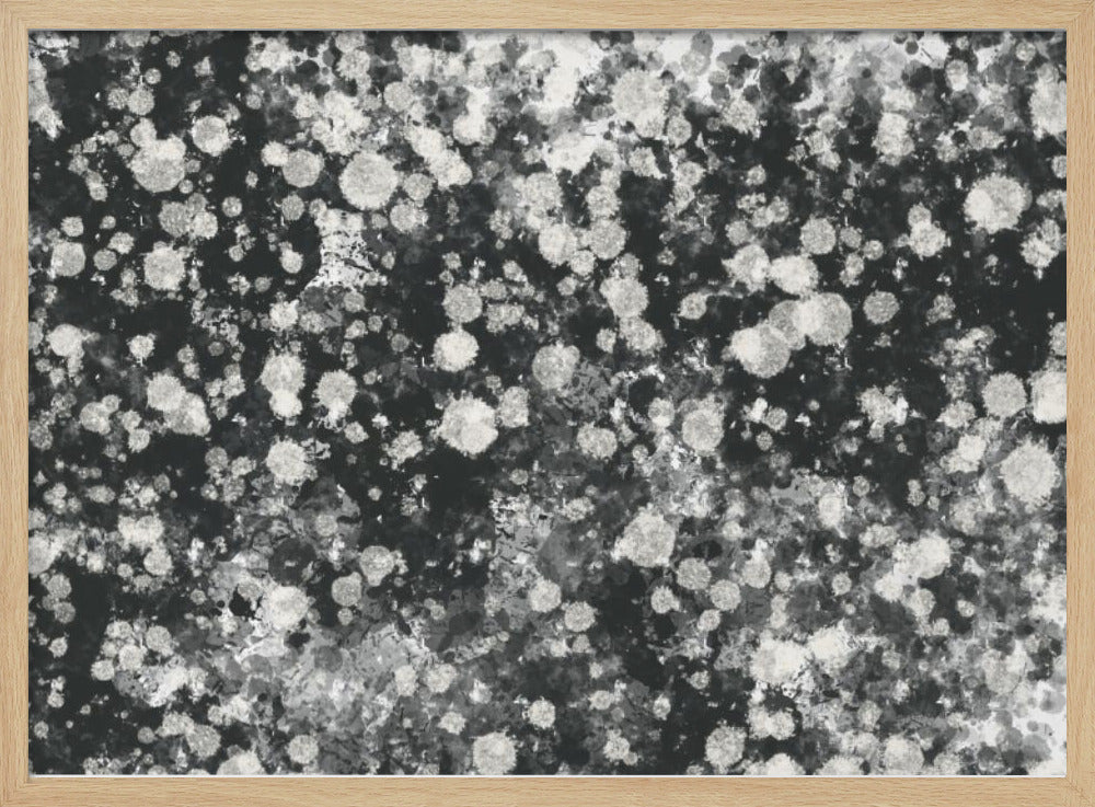 Dynamic Black and White Mystic Dots | Poster