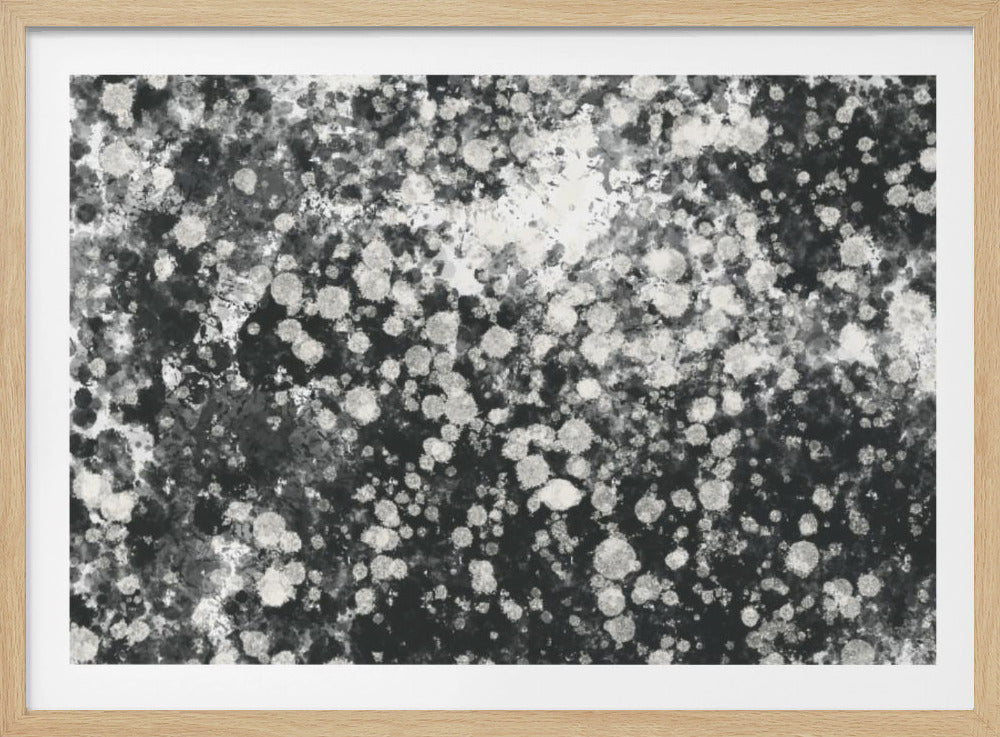 Dynamic Black and White Mystic Dots | Poster