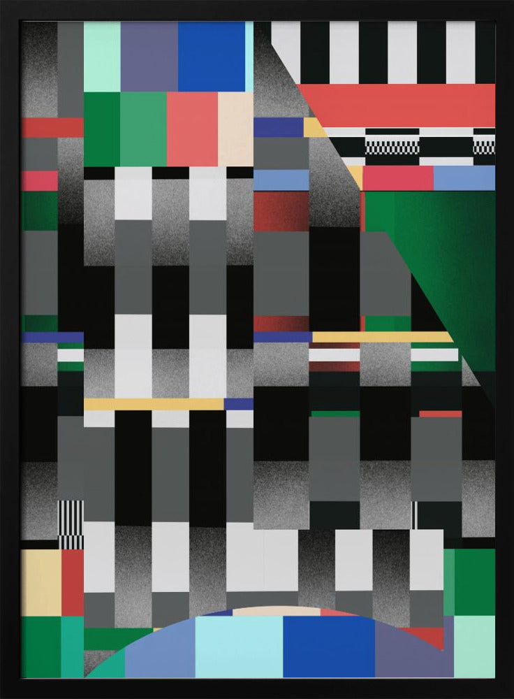 Glitch abstract artwork 01 | Poster
