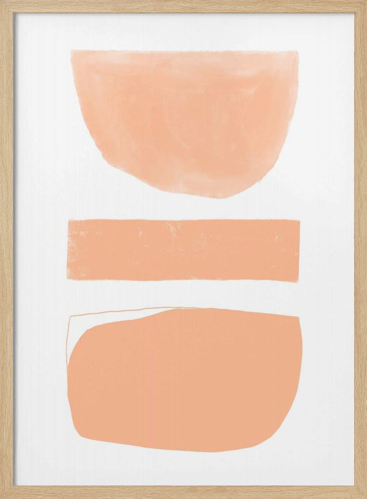 Peach Abstract Shapes | Poster