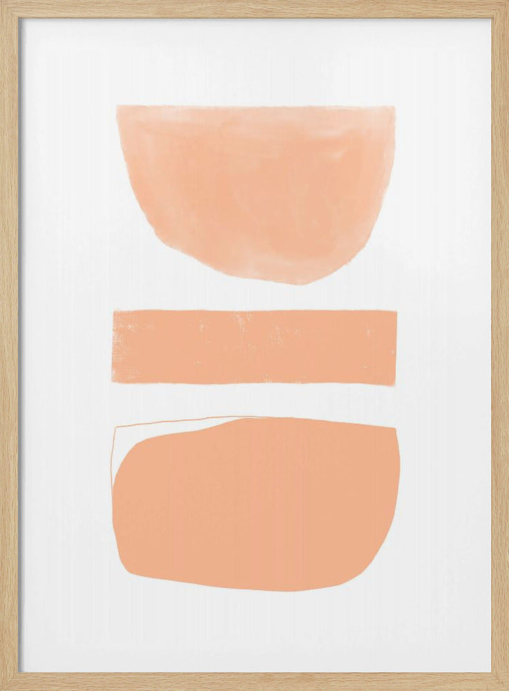 Peach Abstract Shapes | Poster