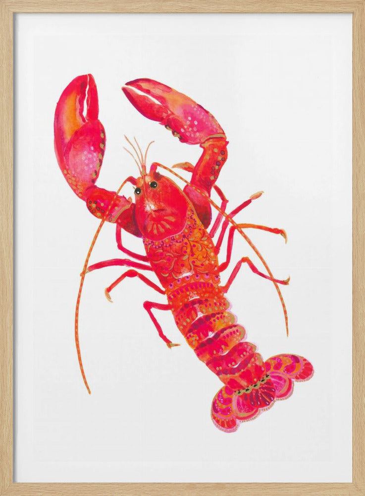 Patterned Lobster | Poster