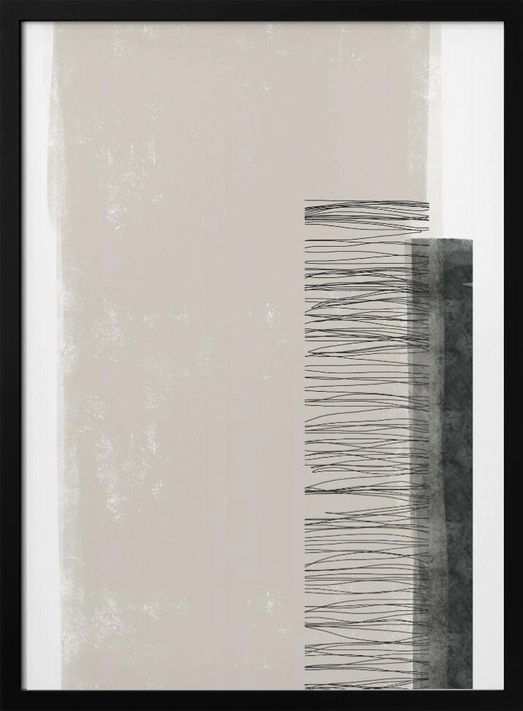 Monochromatic Palette With Vertical Lines | Poster