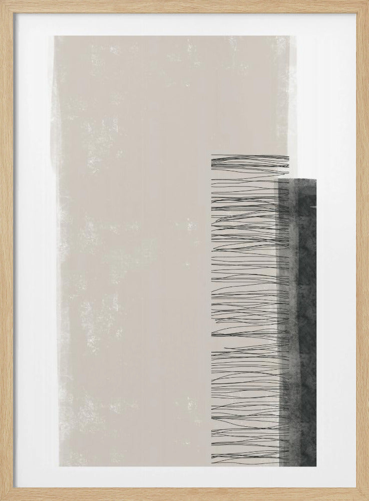 Monochromatic Palette With Vertical Lines | Poster