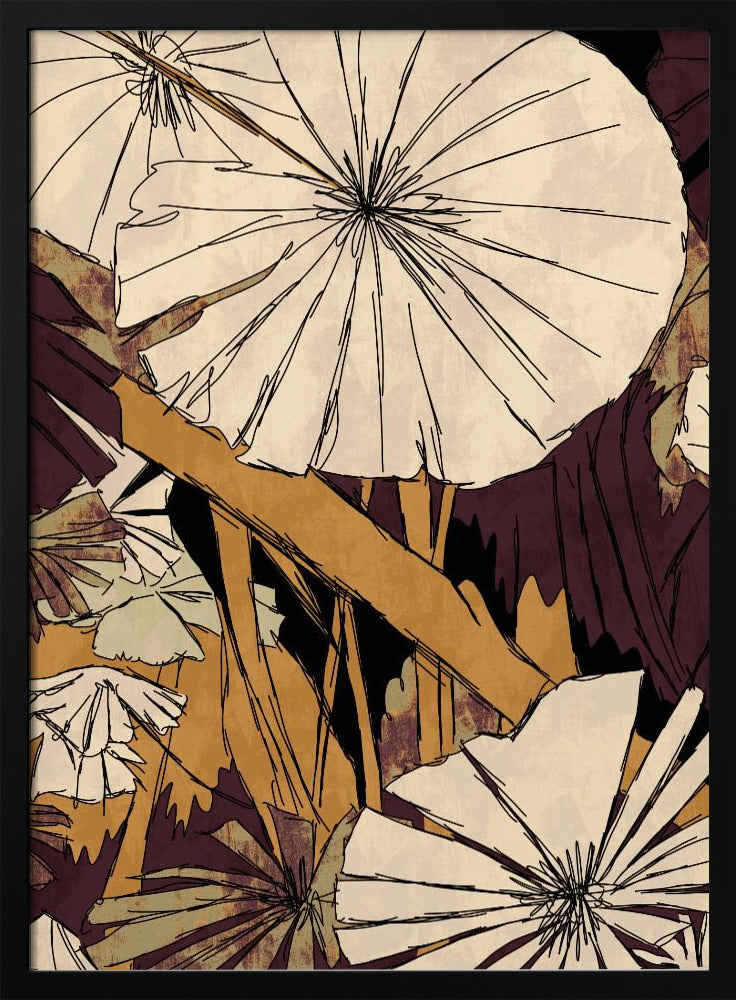 Tropical Gold Plants | Poster