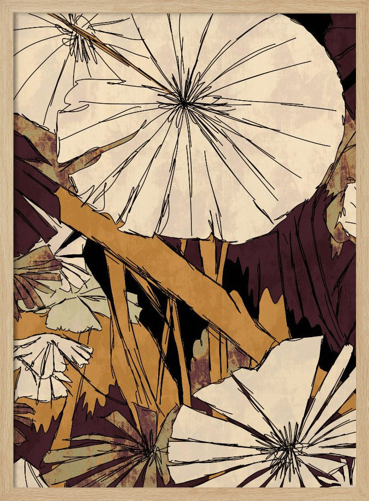 Tropical Gold Plants | Poster