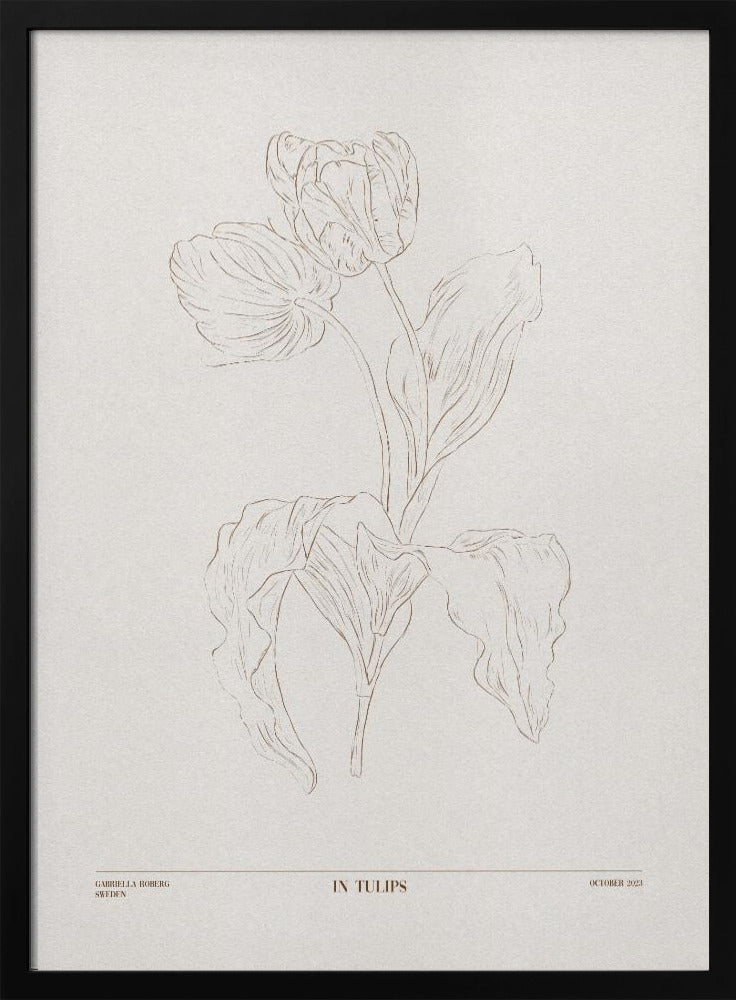 In Tulips (brown) | Poster