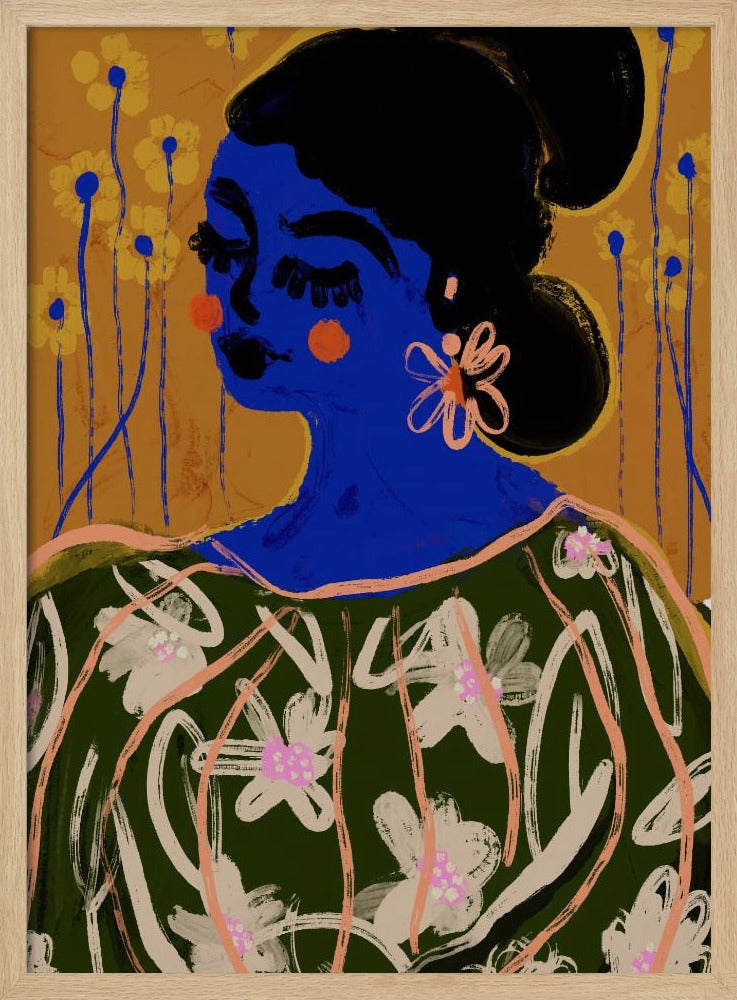 Blue Blossom Muse | Poster