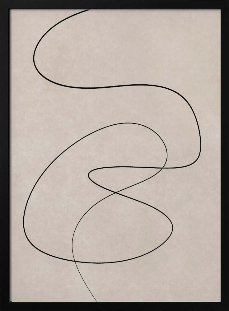 Minimal Line Art Abstract Drawing 02 | Poster