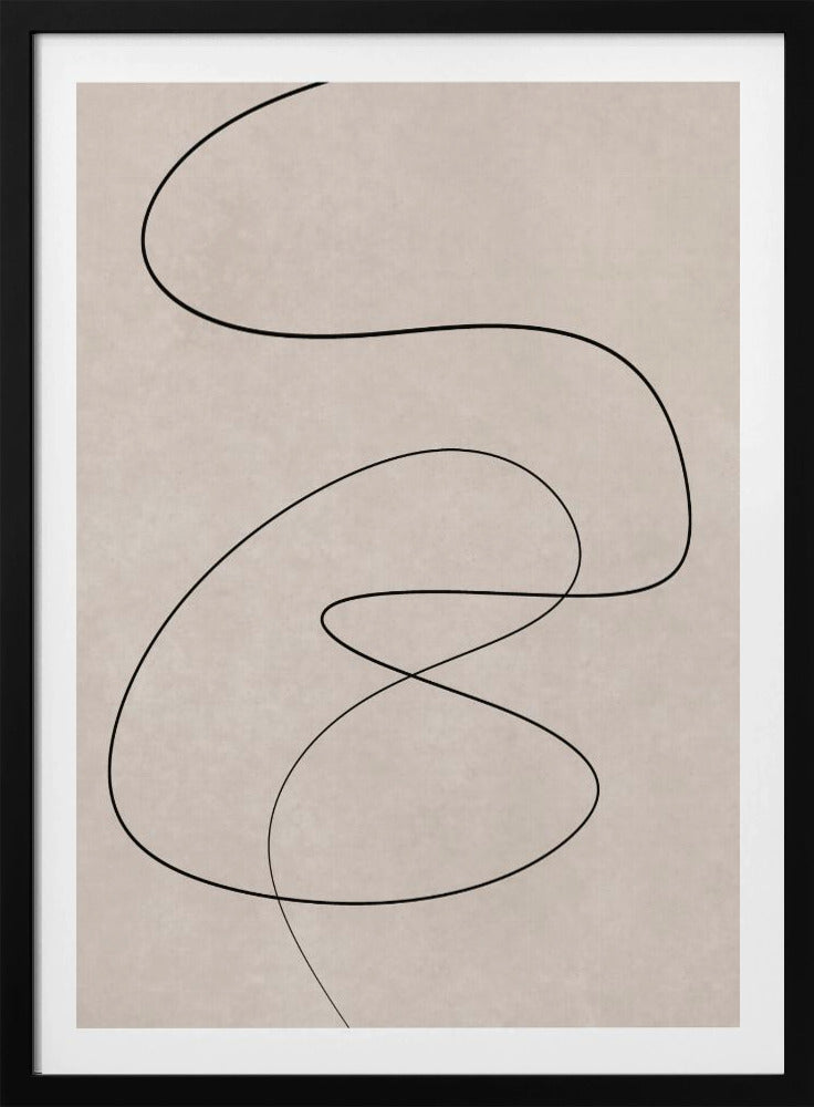 Minimal Line Art Abstract Drawing 02 | Poster