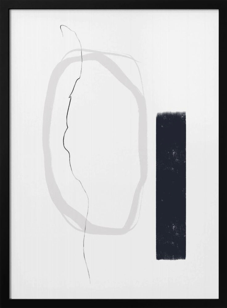 Black And Gray Lines | Poster