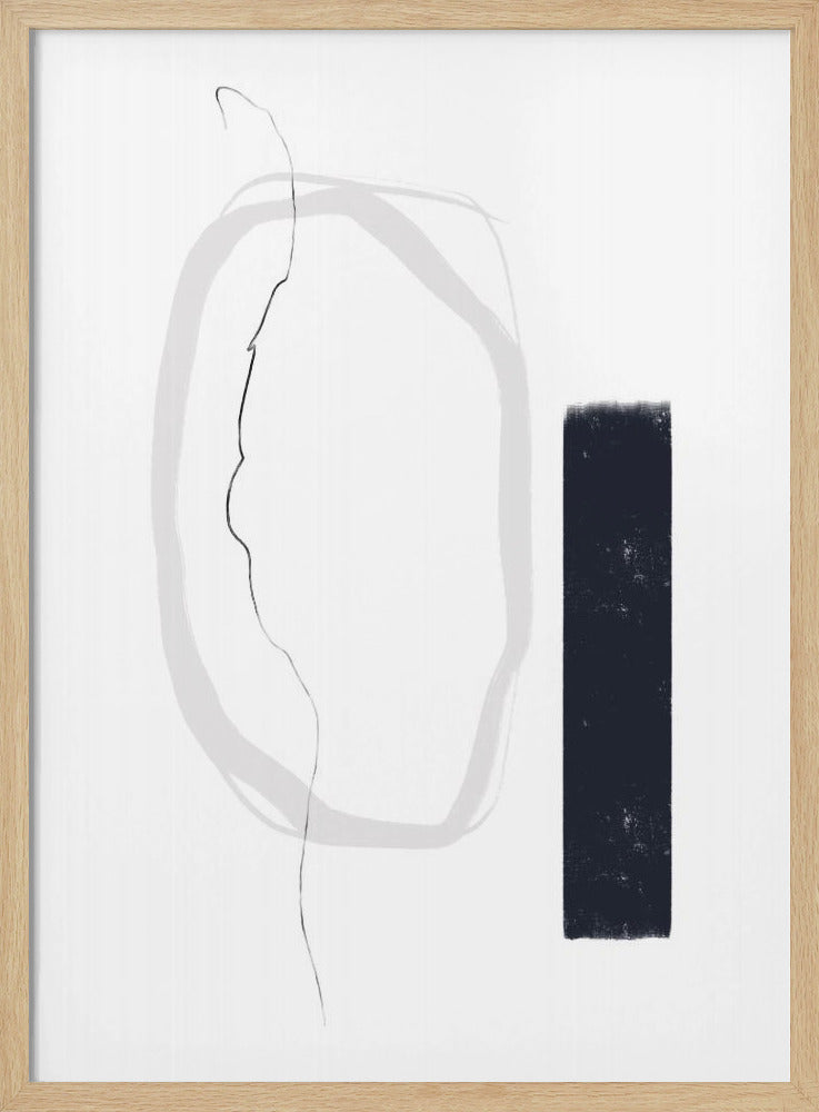 Black And Gray Lines | Poster