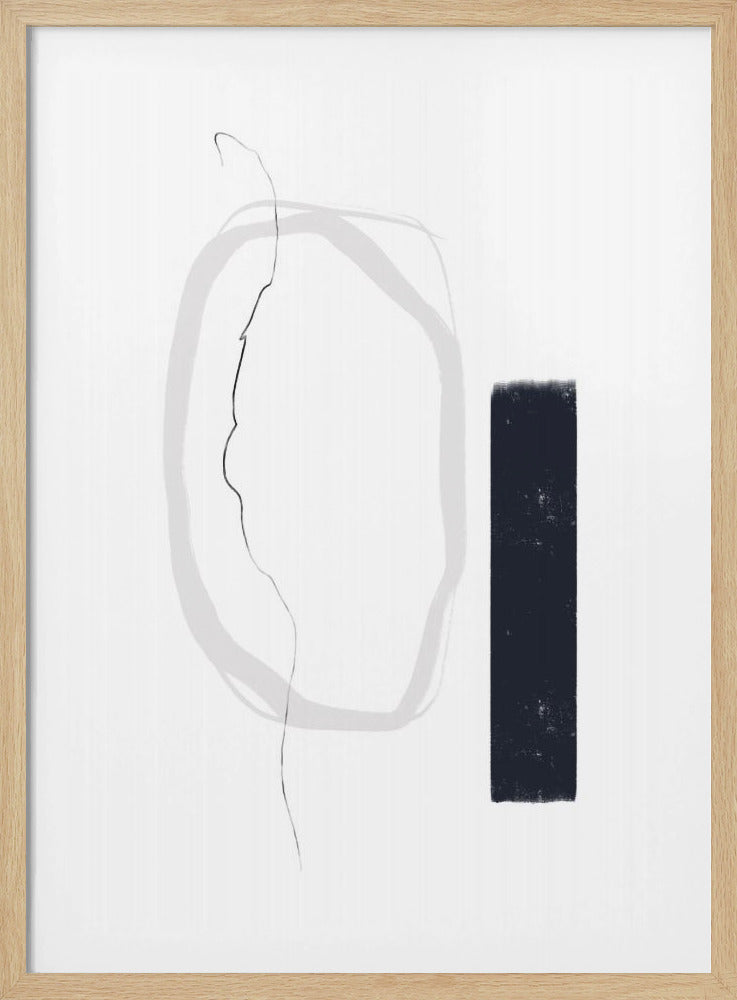 Black And Gray Lines | Poster