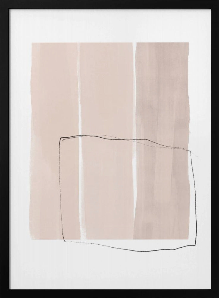 Delicate Black Line Sketch Overlay | Poster