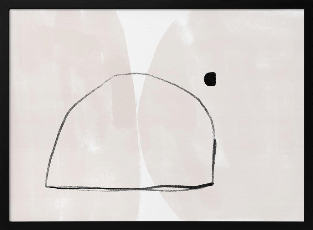 Simple Arch Shape And A Small Square Dot | Poster