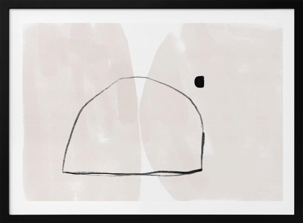 Simple Arch Shape And A Small Square Dot | Poster