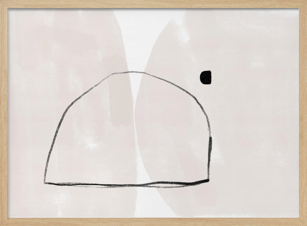 Simple Arch Shape And A Small Square Dot | Poster