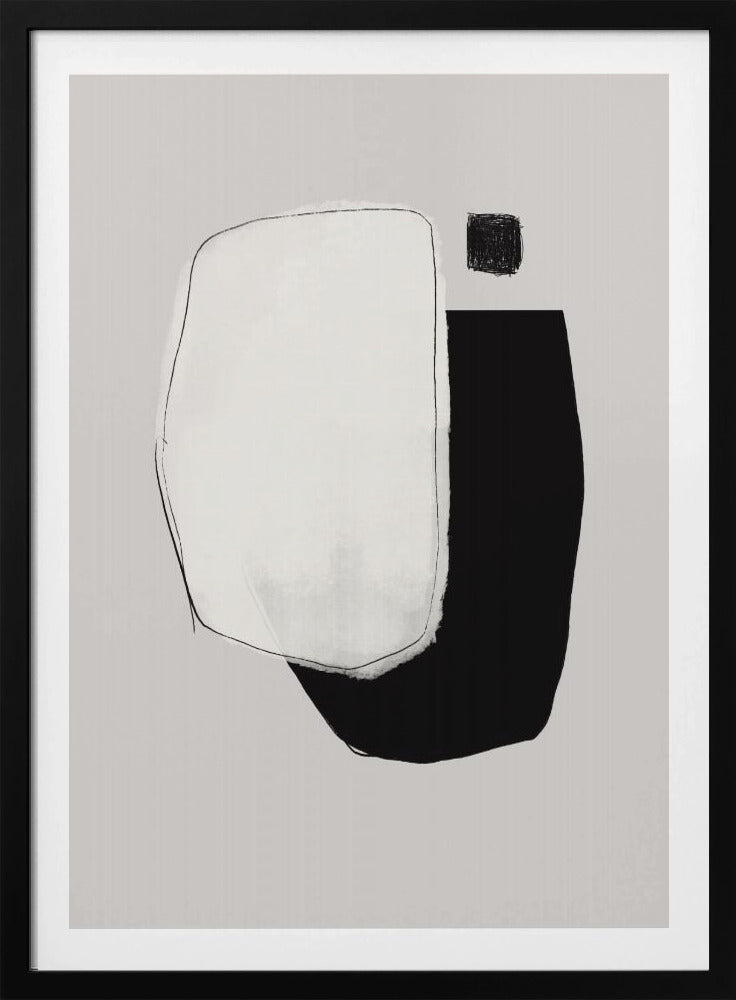 Monochrome Shapes And Negative Space | Poster