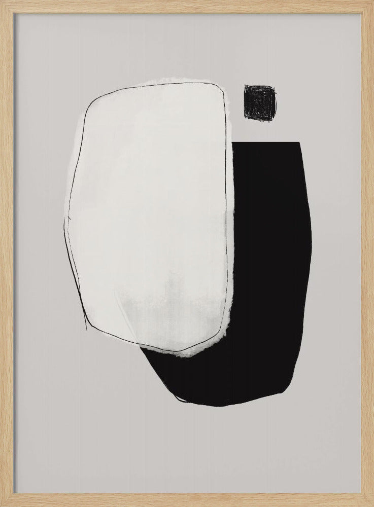 Monochrome Shapes And Negative Space | Poster