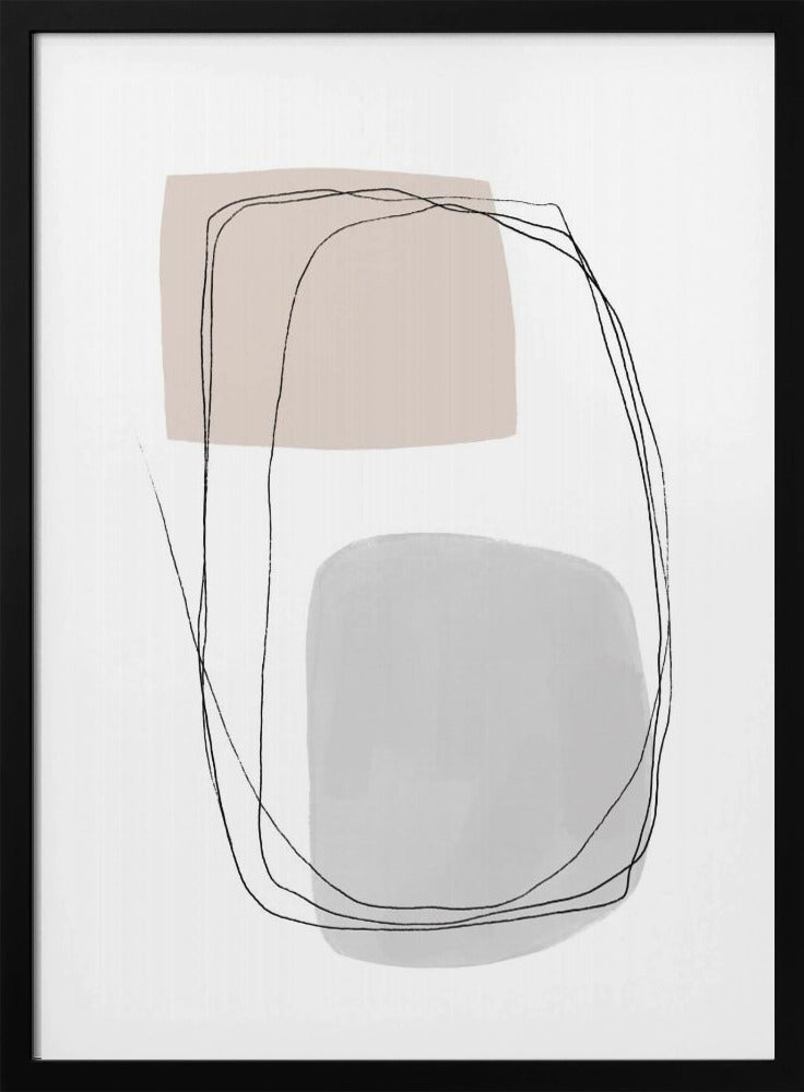 Geometric Forms And Fluid Lines | Poster