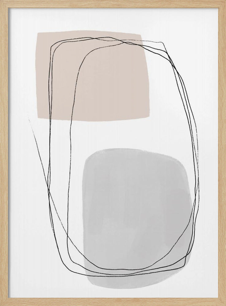 Geometric Forms And Fluid Lines | Poster