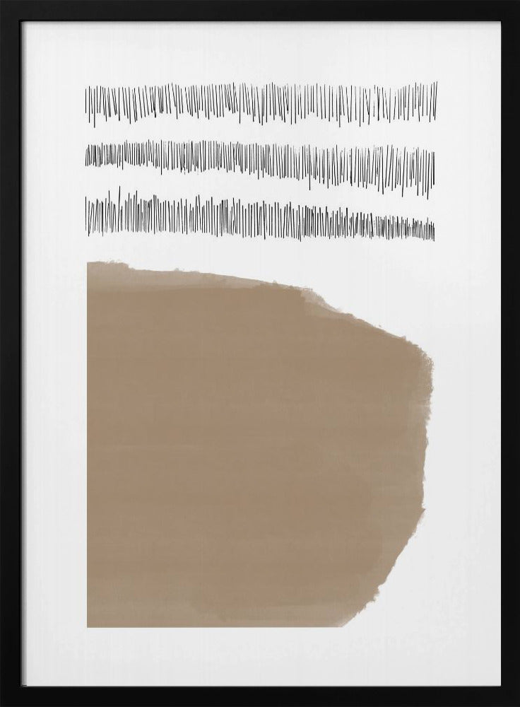 Elements With Intersecting Black Lines | Poster