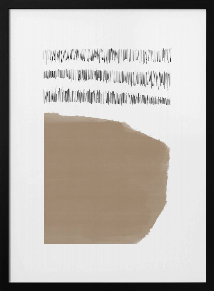 Elements With Intersecting Black Lines | Poster