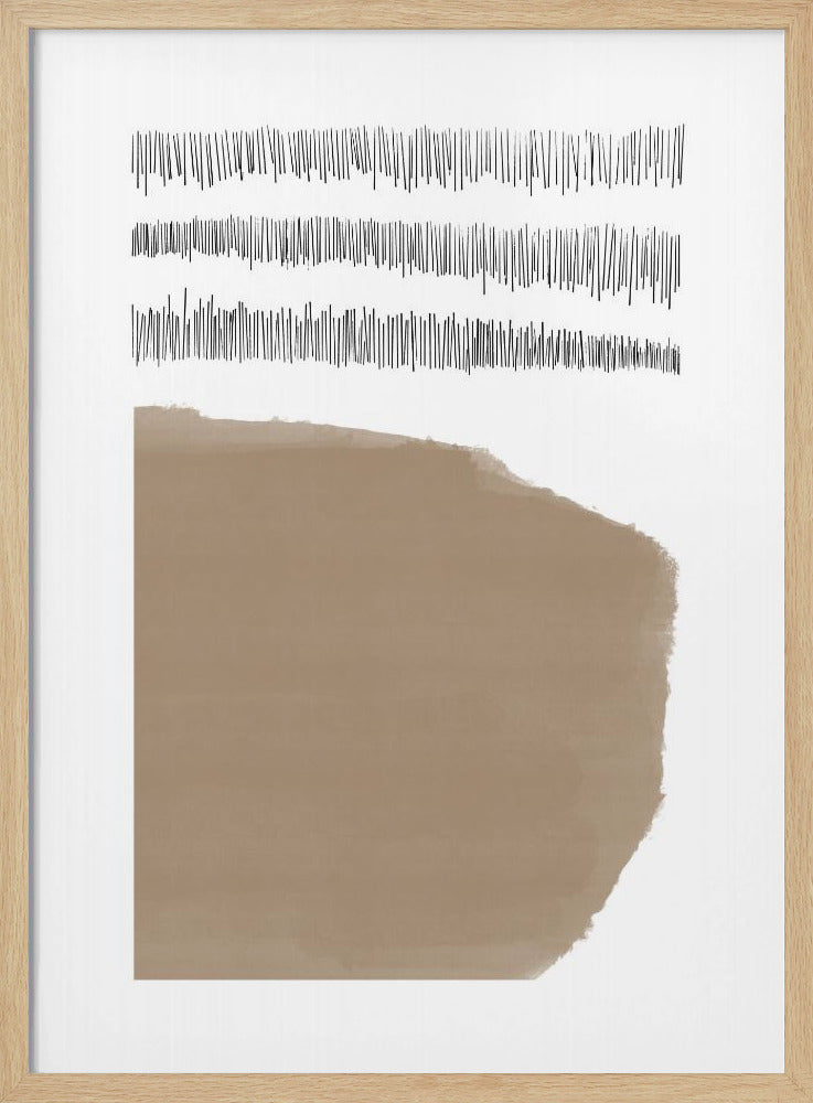 Elements With Intersecting Black Lines | Poster