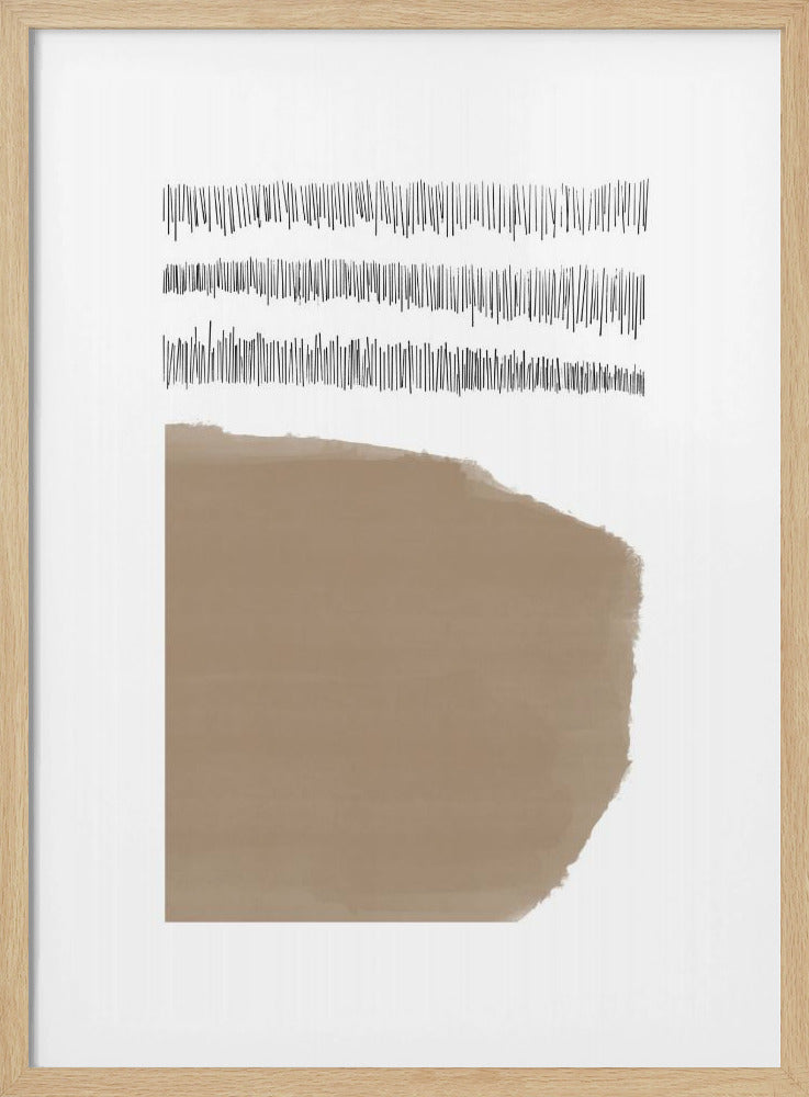 Elements With Intersecting Black Lines | Poster