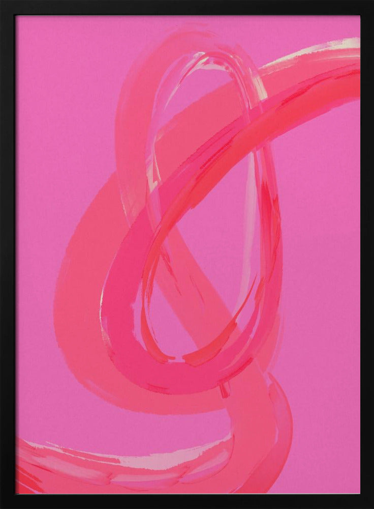 Vibrant Pink Swirls | Poster
