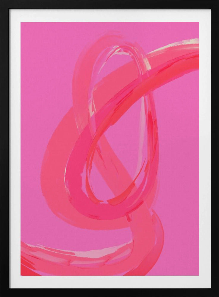 Vibrant Pink Swirls | Poster