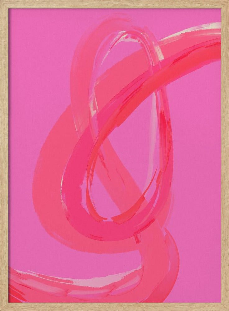 Vibrant Pink Swirls | Poster