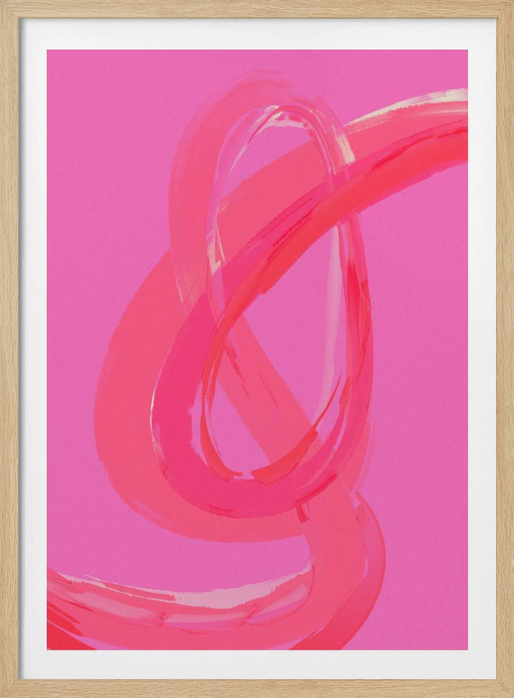 Vibrant Pink Swirls | Poster