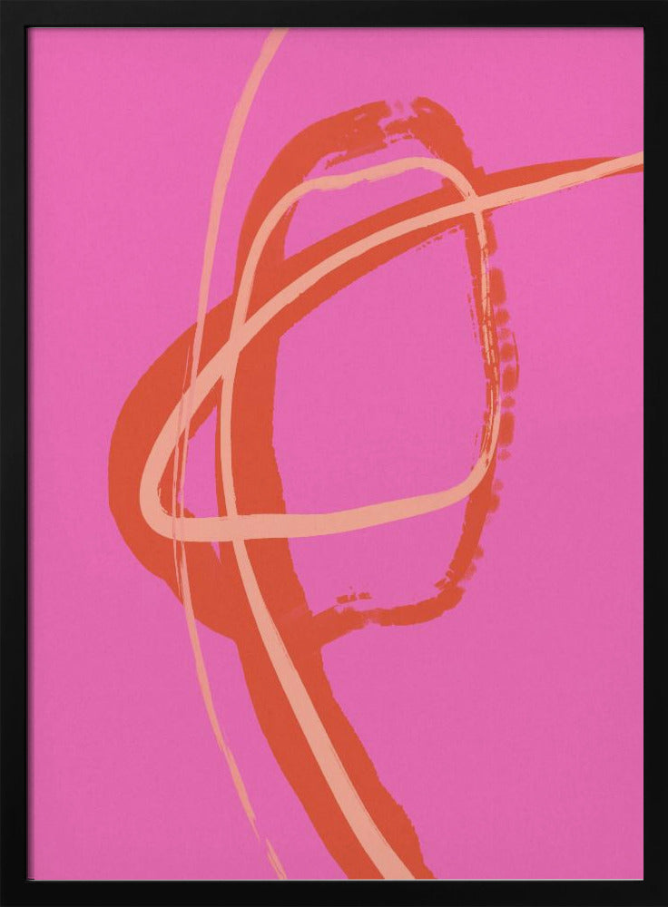 Vibrant Pink Swirl | Poster