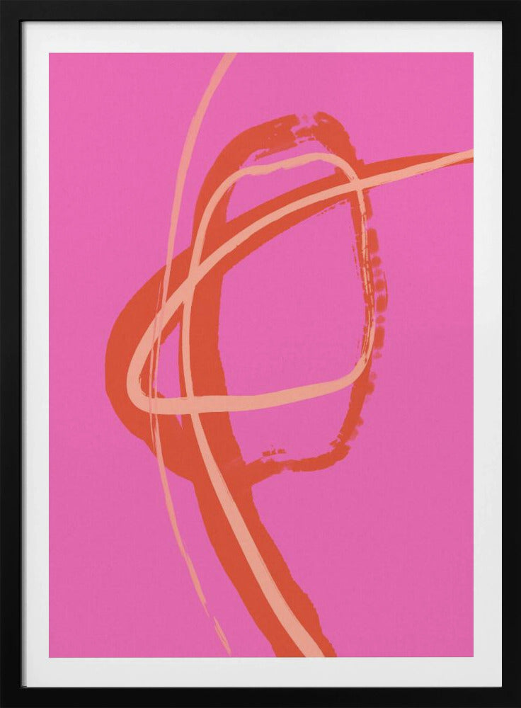 Vibrant Pink Swirl | Poster