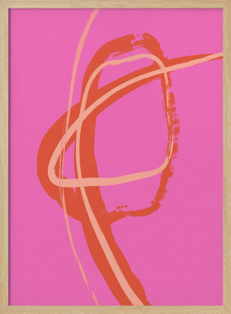 Vibrant Pink Swirl | Poster